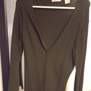 Women's Petite Small black over throw